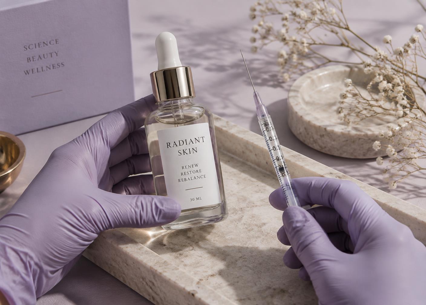 Aesthetic treatment preparation at Lilac Aesthetics